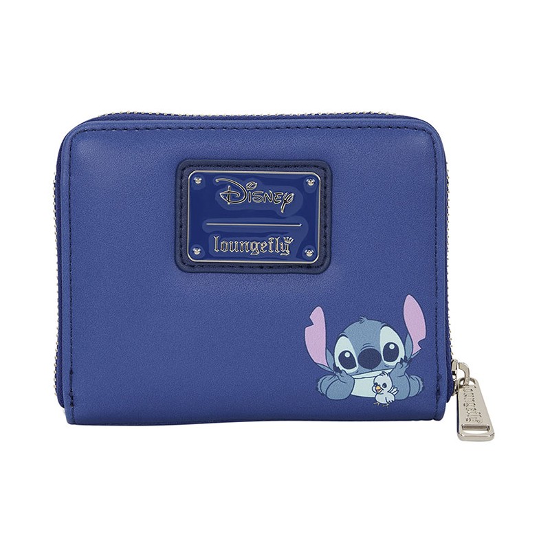 LOUNGEFLY DISNEY STITCH SITTING ON THE ROCK WOMAN WALLET ZIP