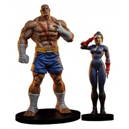 STREET FIGHTER SAGAT AND JULI STATUA FIGURE PCS PREMIUM COLLECTIBLES STUDIOS