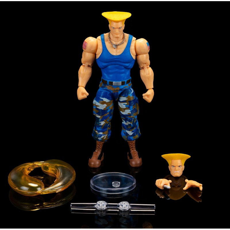 ULTRA STREET FIGHTER II GUILE PLAYER 2 VARIANT ACTION FIGURE JADA TOYS