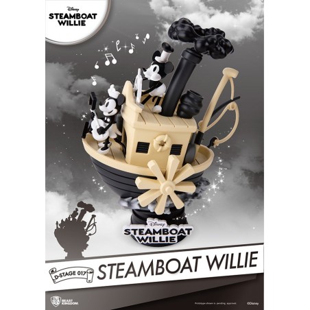 DISNEY STEAMBOAT WILLIE D-STAGE 017 MICKEY STATUE FIGURE DIORAMA