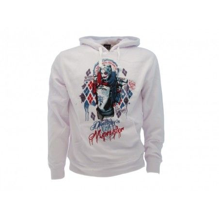 FELPA HOODIE SUICIDE SQUAD HARLEY QUINN BIANCA