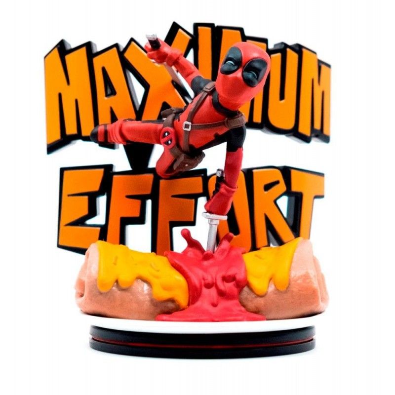 Marvel Q Fig Max Diorama Deadpool Maximum Effort 14 Cm