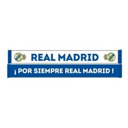 SCIARPA SCARF REAL MADRID UFFICIALE POR SIEMPRE BIANCA BLU