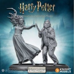 HARRY POTTER MINIATURE ADVENTURE GAME - BELLATRIX AND WORMTAIL PACK KNIGHT MODELS