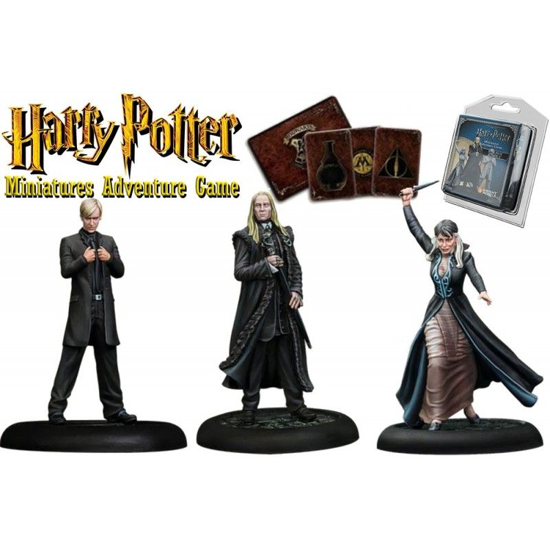 HARRY POTTER MINIATURE ADVENTURE GAME - MALFOY FAMILY PACK KNIGHT MODELS
