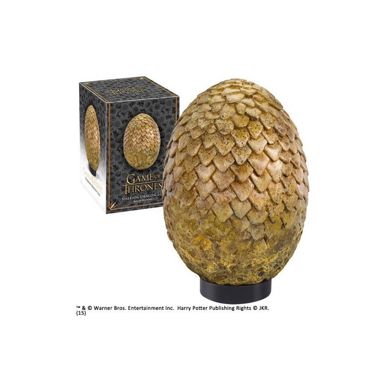 GAME OF THRONES - VISERION DRAGON EGG 20 CM REPLICA NOBLE COLLECTIONS