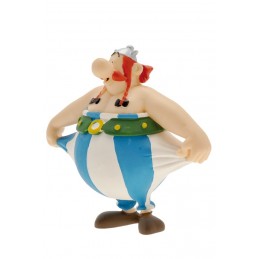 ASTERIX - OBELIX STRETCHING PANTS PVC FIGURE MINI STATUE PLASTOY