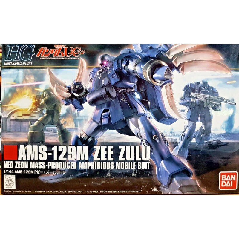 HIGH GRADE HGUC GUNDAM AMS-129M ZEE ZULU 1/144 MODEL KIT BANDAI HIGH GRADE HGUC GUNDAM AMS-129M ZEE ZULU 1/144 MODEL KIT BANDAI