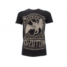 MAGLIA T SHIRT LED ZEPPELIN MADISON SQUARE GARDEN 1975 NERA