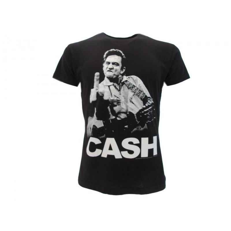 MAGLIA T SHIRT JOHNNY CASH NERA MAGLIA T SHIRT JOHNNY CASH NERA