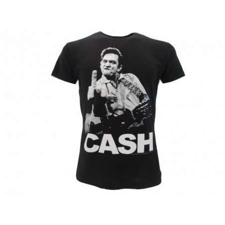 MAGLIA T SHIRT JOHNNY CASH NERA