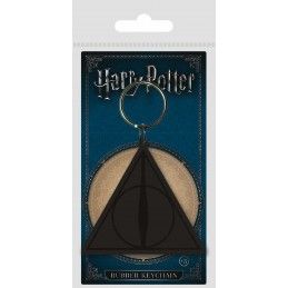 HARRY POTTER THE DEATHLY HALLOWS RUBBER KEYCHAIN PORTACHIAVI IN GOMMA
