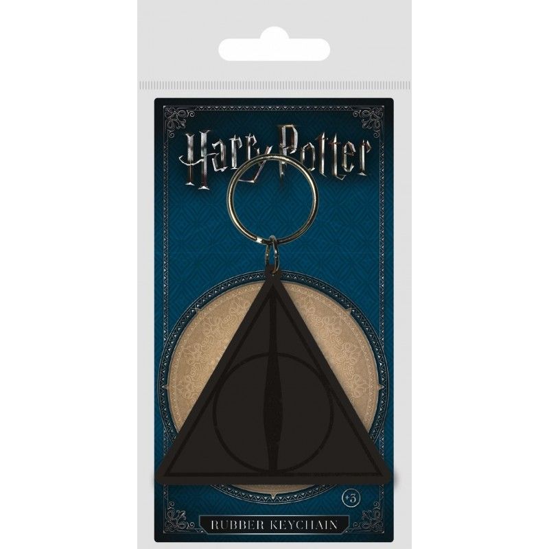 HARRY POTTER THE DEATHLY HALLOWS RUBBER KEYCHAIN PORTACHIAVI IN GOMMA