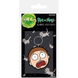 PYRAMID INTERNATIONAL RICK AND MORTY FACE MORTY RUBBER KEYCHAIN PORTACHIAVI IN GOMMA