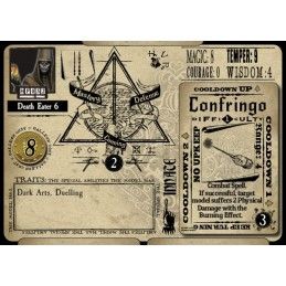 HARRY POTTER MINIATURE ADVENTURE GAME - BARTY CROUCH JR AND DEATH EATERS KNIGHT MODELS