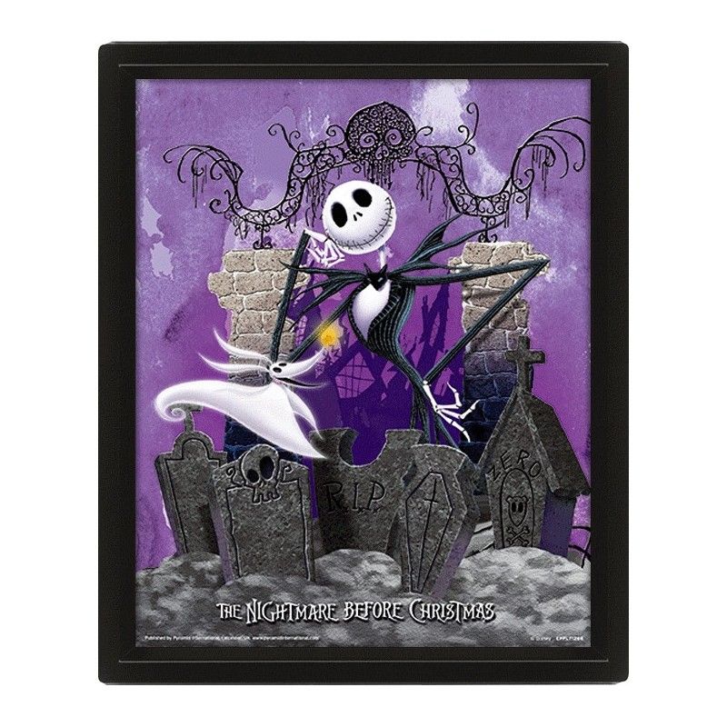 THE NIGHTMARE BEFORE CHRISTMAS LENTICULAR 3D POSTER 25X20CM PYRAMID INTERNATIONAL