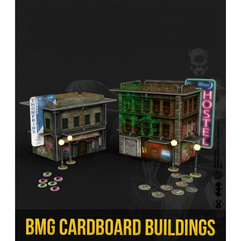 KNIGHT MODELS BATMAN MINIATURE GAME - SCENARY CARDBOARD BUILDINGS