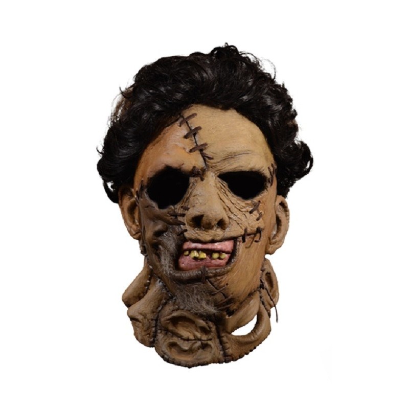 THE TEXAS CHAINSAW MASSACRE 2 LEATHERFACE MASK LATEX MASCHERA LATTICE TRICK OR TREAT STUDIOS