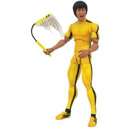 BRUCE LEE SELECT - GAME OF DEATH YELLOW JUMPSUIT ACTION FIGURE DIAMOND SELECT