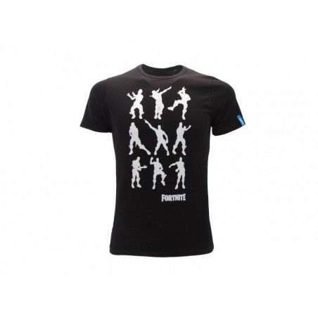 MAGLIA T SHIRT FORTNITE DANCE MOVES NERA