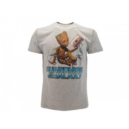 MAGLIA T SHIRT GUARDIANI DELLA GALASSIA 2 GROOT GRIGIA