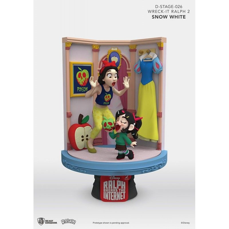 WRECK-IT RALPH 2 SPACCATUTTO D-STAGE 026 SNOW WHITE BIANCANEVE STATUE FIGURE DIORAMA BEAST KINGDOM