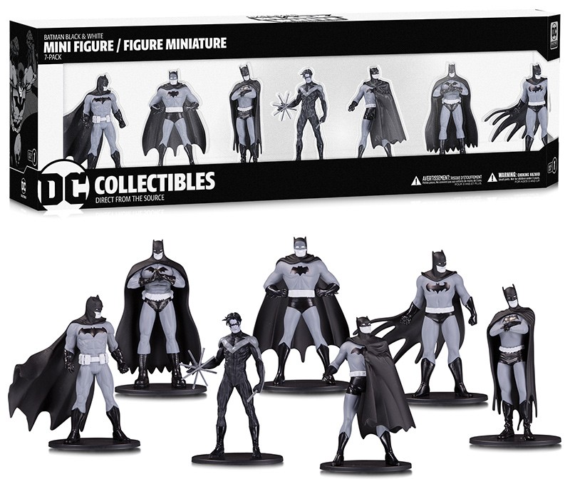 batman black and white mini figure box set 5