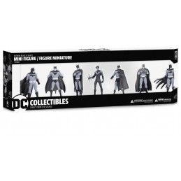 BUY BATMAN BLACK AND WHITE MINI PVC SET 7-PACK ACTION FIGURE DC COL...