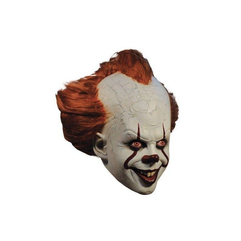 TRICK OR TREAT STUDIOS IT 2017 PENNYWISE DELUXE RUBBER MASK MASCHERA IN GOMMA
