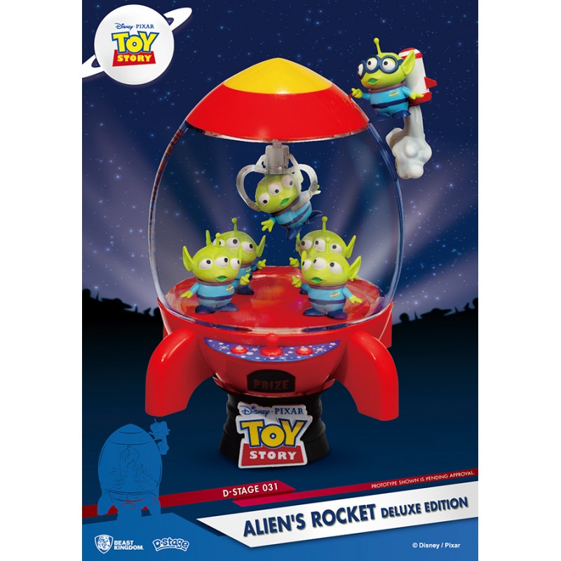 BEAST KINGDOM TOY STORY ALIEN ROCKET DLX D-STAGE 031 STATUE FIGURE DIORAMA