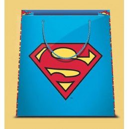 MARPIMAR SUPERMAN LOGO SMALL SHOPPER BAG PICCOLA BORSA DI CARTA
