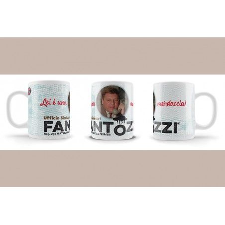 FANTOZZI MERDACCIA CERAMIC MUG TAZZA IN CERAMICA