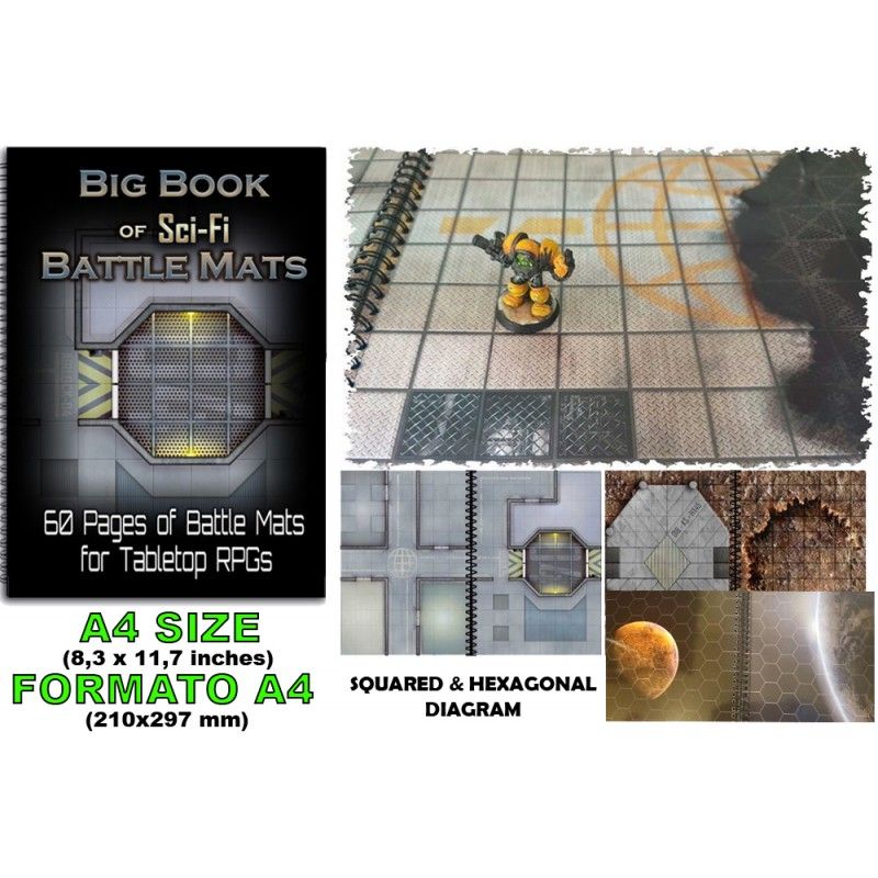 Big Book Of Sci Fi Battle Mats Campi Da Gioco Da Tavolo