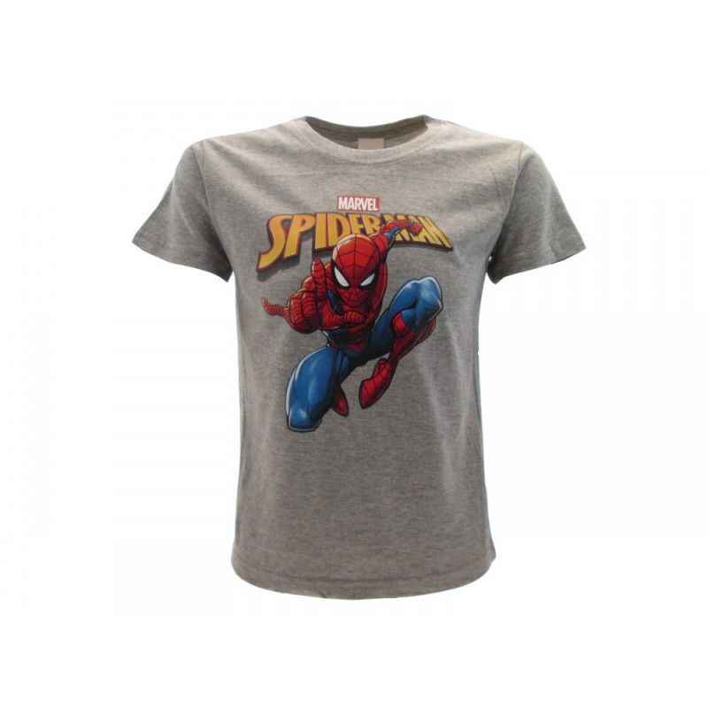 MAGLIA T SHIRT MARVEL SPIDERMAN 19 GRIGIA