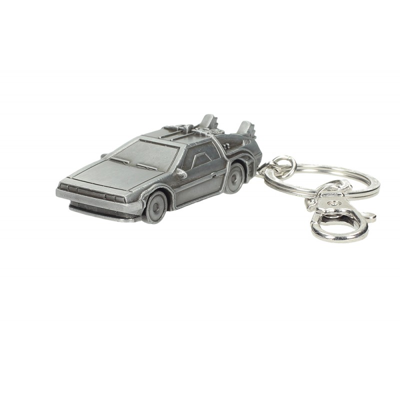 BACK TO THE FUTURE DELOREAN METAL KEYCHAIN PORTACHIAVI RITORNO AL FUTURO SD TOYS