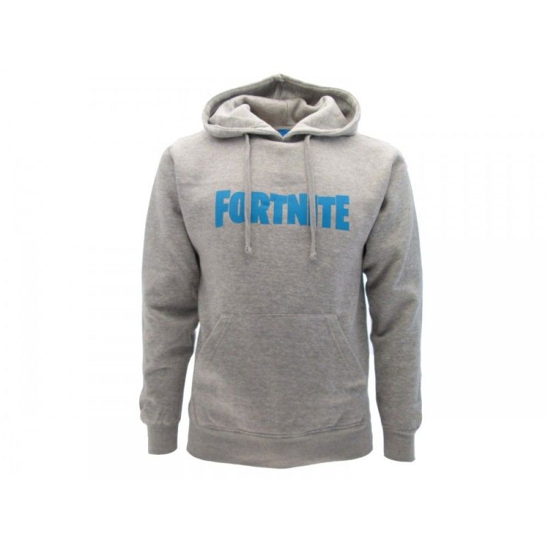 FELPA HOODIE FORTNITE LOGO GRIGIA