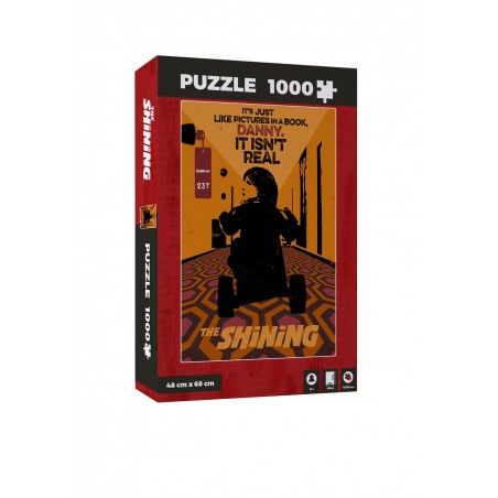 THE SHINING IT ISNT REAL POSTER 1000 PIECES PEZZI JIGSAW PUZZLE 48x68cm