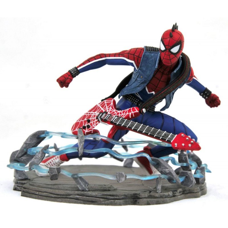 MARVEL GALLERY SPIDER-MAN PS4 VIDEOGAME - SPIDER PUNK EXCLUSIVE 18CM STATUE FIGURE DIAMOND SELECT