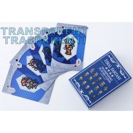 SQUARE ENIX FINAL FANTASY TRANSPARENT PLAYING CARDS MAZZO CARTE DA GIOCO