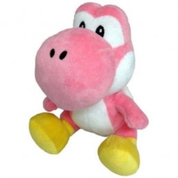 PUPAZZO PELUCHE SUPER MARIO NINTENDO PINK YOSHI ROSA 17CM NINTENDO