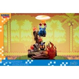 Estátua Sonic The Hedgehog Green Hill Zone Diorama Standart