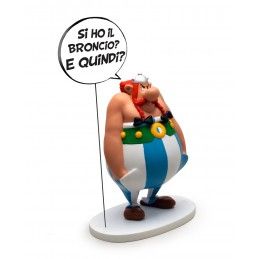 ASTERIX - OBELIX COMICS SPEECH ITALIANO 22CM RESIN FIGURE STATUE PLASTOY