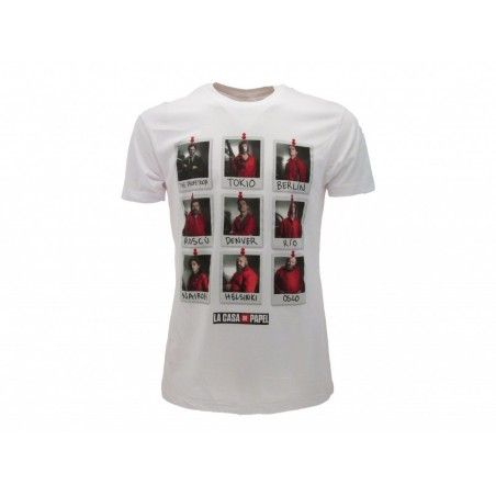 MAGLIA T SHIRT LA CASA DE PAPEL LA CASA DI CARTA BIANCA