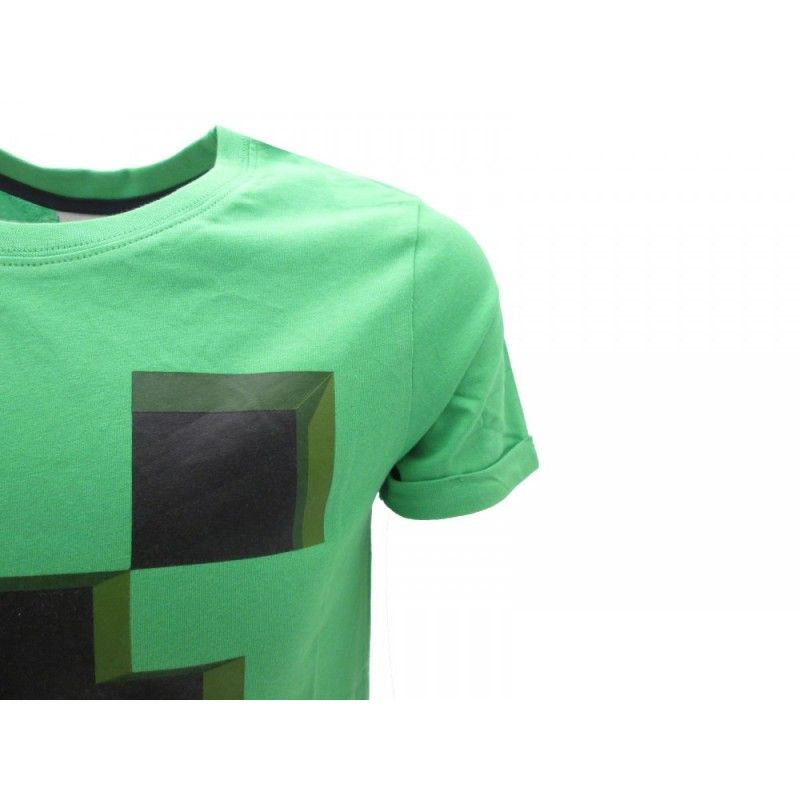 MAGLIA T SHIRT MINECRAFT CREEPER VERDE TAGLIA 14 ANNI