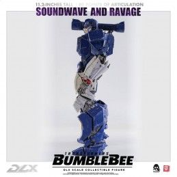 THREEZERO TRANSFORMERS BUMBLEBEE - SOUNDWAVE AND RAVAGE DLX SCALE COLLECTIBLE ACTION FIGURE 28CM