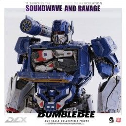 THREEZERO TRANSFORMERS BUMBLEBEE - SOUNDWAVE AND RAVAGE DLX SCALE COLLECTIBLE ACTION FIGURE 28CM