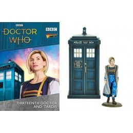 DOCTOR WHO 13TH DOCTOR AND TARDIS MINIATURES SET FIGURE