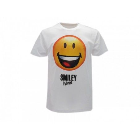 MAGLIA T SHIRT SMILEY WORLD ORIGINAL BIANCA