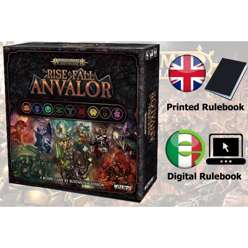 WARHAMMER AGE OF SIGMAR - THE RISE AND FALL OF ANVALOR GIOCO DA TAVOLO WIZKIDS