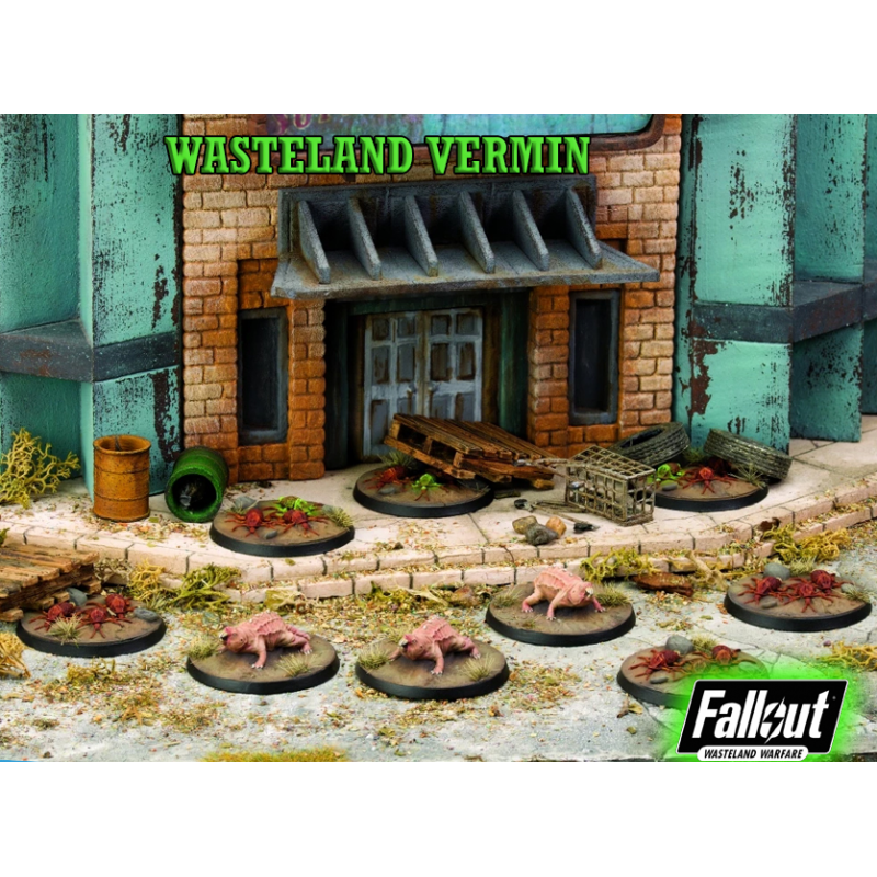 MODIPHIUS ENTERTAINMENT FALLOUT WASTELAND WARFARE - WASTELAND VERMIN MINIATURE TABLETOP ROLEPLAYING GIOCO DI RUOLO